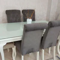 میزناهارخوری ۶نفره ودوعددمبل تکی فروش فوری