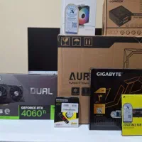 سیستم گیمینگ همراه با مانیتور asus 4060ti 16gb|رایانه رومیزی|شیراز, آبیاری|دیوار