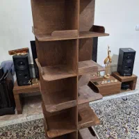 کتابخانه چرخان چوبی|کتابخانه، شلف، قفسه‌های دیواری|تهران, دستغیب|دیوار
