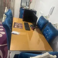 مبل ۷ نفره و میز ناهار خوری ۶ نفره|مبلمان خانگی و میز عسلی|رامجین, |دیوار