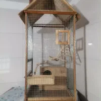 قفس چوبی بسیار زیبا سایز متوسط