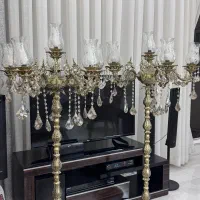 لوستر  برنجی جفت|لوستر و چراغ آویز|مشهد, شهرک لشکر (شهرک غرب)|دیوار