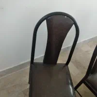 ۱۷عدد صندلی فلزی یکجا