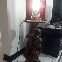 آباژور لوستر چوبی