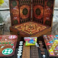 تخته هشت بازی منچ مار پله شوتبال چکرز تخته نرد