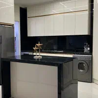 کابینت آشپزخانه سوپر مات با دستگیره مخفی