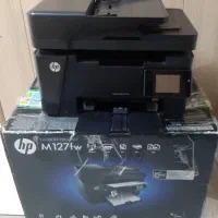 پرینترچهارکاره وایرلس وشبکهHp127fwفول شارژ باضمانت