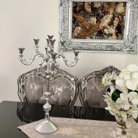 شمعدان ۹ شاخه نقره ای نو