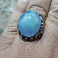 انگشتر عقیق کبود خاص یمنی