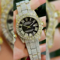 ساعت دخترانه زنانه«رولکس» دیت جاست فول نگین