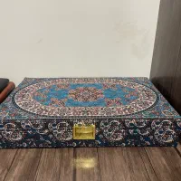 جعبه چوبی فیروزه کوبی شده مارون