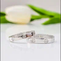حلقه ست نقره روکش طلا کارگاه نقره سازی بدون اجرت