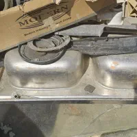 سینک ظرفشویی دو کاسه کاملا سالم