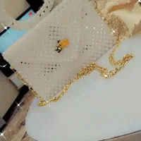 کیف کریستال مروارید بسیار جذاب و زیبا مجلسی اسپرت