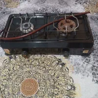 اجاق گاز 2شعله رومیزی پولاد.کارکرده سالم وتمیز