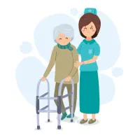 پرستار برای خانم سالمند
