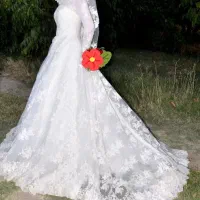 لباس عروس تمام دانتل اروپایی