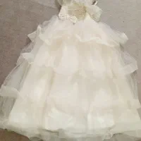 لباس عروس دخترانه رنگ نباتی|لباس|گلستان (تهران), |دیوار