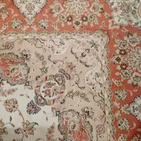 یک جفت فرش 6 متری کرم کارکرده