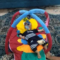 تشک بازی بچه،تشک گارد دار بچه سالم در حد نو|اسباب‌‌بازی|شیراز, شهرک کوشکک|دیوار
