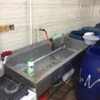 قفسه میز استیل سینک بن ماری میز اداری در حد نو|فروشگاه و مغازه|رشت, رودباری|دیوار