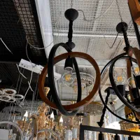 لوستر اقتصادی و خوش قیمت چوب و فلز|لوستر و چراغ آویز|شیراز, گلکوب|دیوار