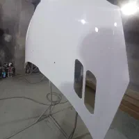 ۲۰۷ رنگ شده سفید کاپوت مشکی گلگیر