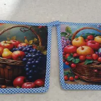 دستگیره اشپزخانه جفتی|سفره، حوله، دستمال آشپزخانه|چهارباغ, |دیوار