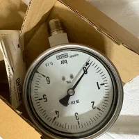 دوعدد گیج 6-0 bar- استیل- خشک عمودی صفحه ده سانت