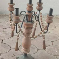 لوستر و شمعدان چوبی|لوستر و چراغ آویز|تهران, خانی آباد نو شمالی|دیوار