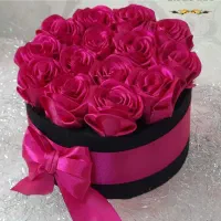 گل روبانی دست ساز۱۲شاخه