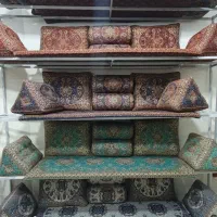 پشتی ترمه یزد ست خان نشین ۷ تیکه