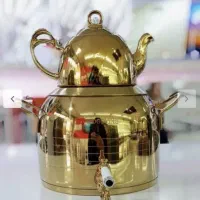 کتری وقوری شیردار استیل مارک وودکینگ طرح ترک