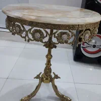 میز گرد برنز نو