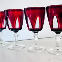 کریستال قرمز لومینارک اصل فرانسه کلکسیونی و عتیقه