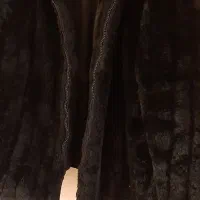 کت خز خارجی نو مشکی زیپ دار|لباس|تبریز, |دیوار