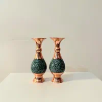 گلدان فیروزه کوبی صنایع دستی|صنایع دستی و سایر لوازم تزئینی|برخوار, |دیوار