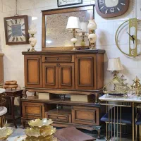 آینه و کنسول آینه قدی میز تلویزیون لوستر