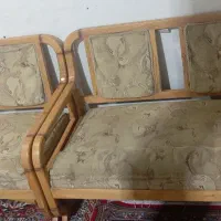 مبل 7نفره چوب طبیعی|مبلمان خانگی و میز عسلی|قم, علی آباد سعدگان|دیوار