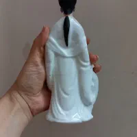 مجسمه زن ژاپنی قدیمی ۲۰ سانتی|کلکسیون اشیاء عتیقه|لاهیجان, گلستان|دیوار