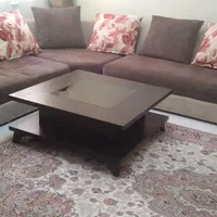 مبل ۷ نفره ال ۹ عدد کوسن ، میز جلو مبلی و ۴ گل میز|مبلمان خانگی و میز عسلی|شیراز, شهرک مخابرات|دیوار