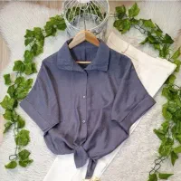 شومیز گره ای طوسی