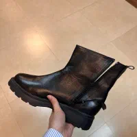 بوت زنانه چرم مشکی|کیف، کفش، کمربند|گرگان, |دیوار