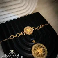 دستبند و پلاک طلا مستعمل برند ورساچ درحد