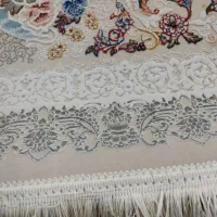 فرش گل برجسته نخ ابریشمی1200شانه3600تراکم9متری|فرش|مشگین شهر, |دیوار