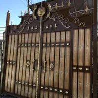 نسکافه ای درب باغی ۵۵۶ چوب ویلایی۵۵ حیاطی کرکره ای