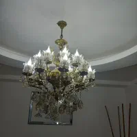 لوستر برنجی|لوستر و چراغ آویز|گلستان (تهران), |دیوار