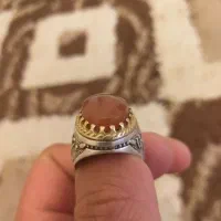 انگشتر نقره نگین عقیق|جواهرات|محمدشهر, شهرک پیام (مهرالبرز)|دیوار
