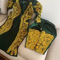 پیراهن شلوار گلابتونی