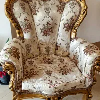 مبلمان 9 نفره تمام چوب با بوفه و کنسول